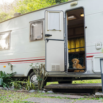 Camco RV/Camper Deluxe Screen Door Grille, Black (Open Box)