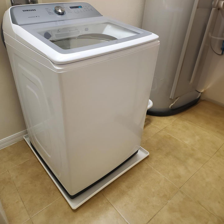 Camco Washing Low Profile Drain Pan with PVC Fitting and Locknut,White(Open Box) - VMInnovations