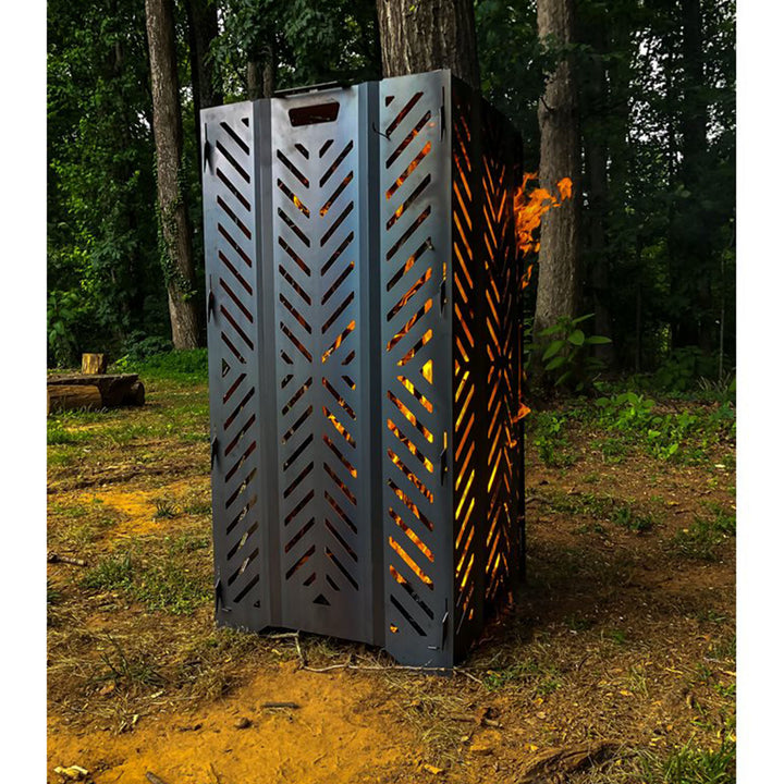 Camco 51250 Outdoor Yard Debris Burn Bin Incinerator w/Lid, Large, 45 Inch(Used)