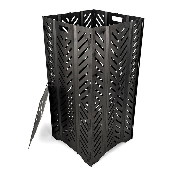 51250 Outdoor Yard Debris Burn Bin Incinerator w/ Lid, Large, 45 Inch (Open Box) - VMInnovations