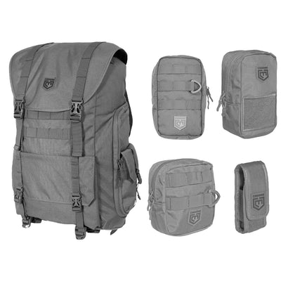 Cannae Pro Gear Sarcina Expedition Multi-Purpose Backpack with 5 Utility Pouches