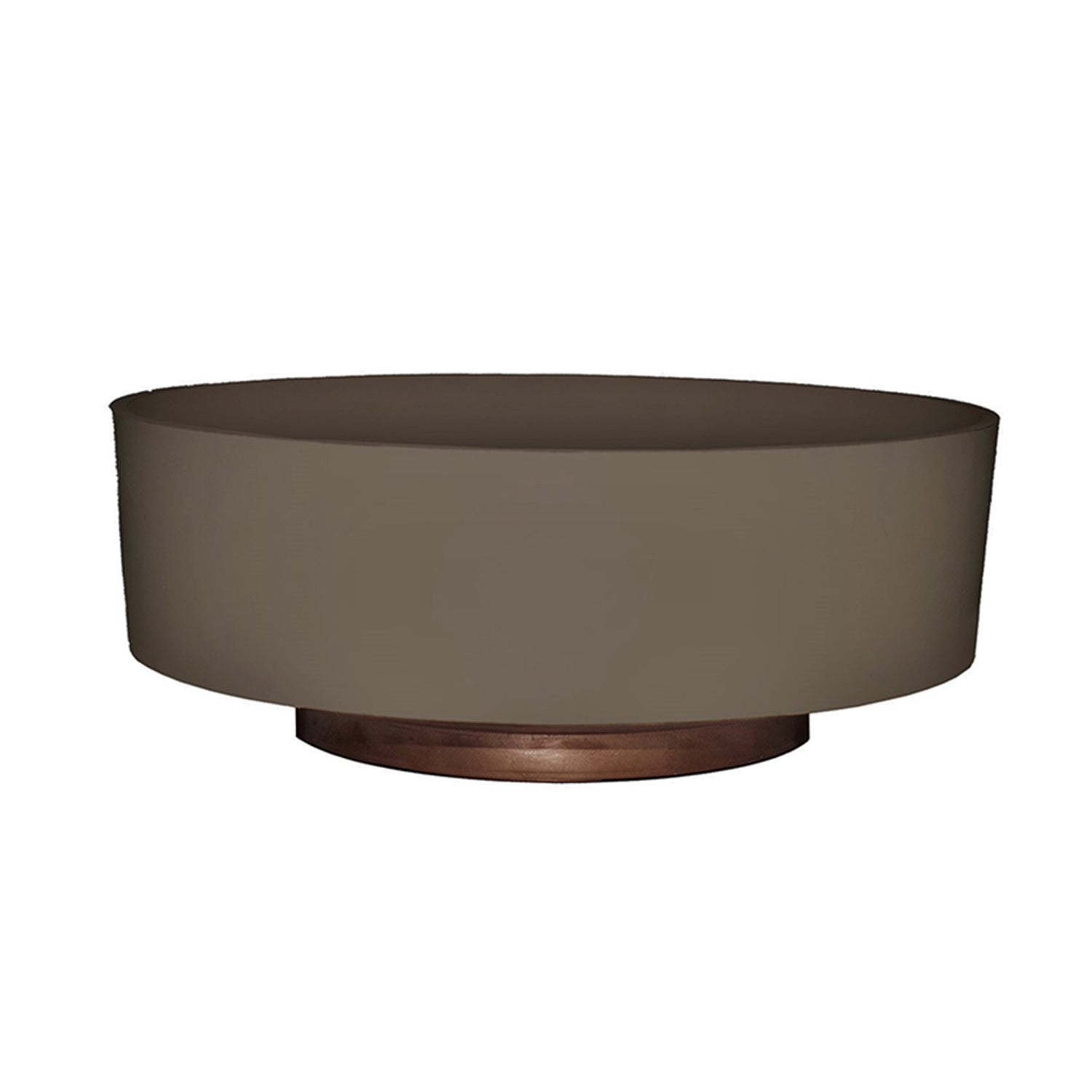 The HC Companies 8 Inch Capri Bowl Indoor Succulent Planter Pot, Artisan Taupe - VMInnovations