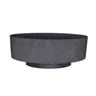 HC Companies Sierra Round Resin Garden Planter Pot with Wakefield HERO Compost