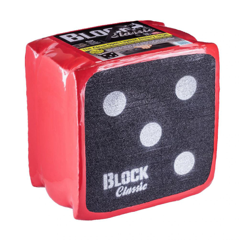 Block Targets B51300 Classic Square Friction 22 Inch Archery Target Cube, Black - VMInnovations