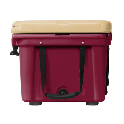 Orca 26 Quart 24 Can Roto Molded Insulated Ice Cooler, Maroon (Open Box)