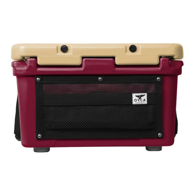 Orca 26 Quart 24 Can Roto Molded Insulated Ice Cooler, Maroon (Open Box)