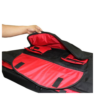 Red Series Triple Large DJ Controller Mixer Media Player Storage Bag (Open Box) - VMInnovations