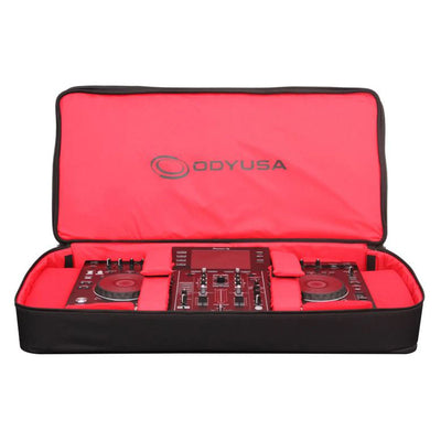 Red Series Triple Large DJ Controller Mixer Media Player Storage Bag (Open Box) - VMInnovations