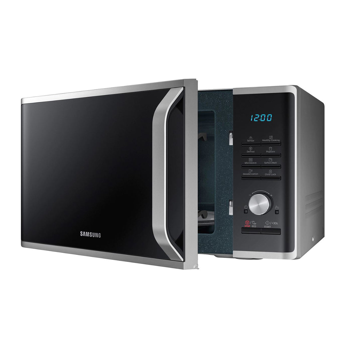 Samsung 1.1 Cubic Foot Microwave Oven, Black (Certified Refurbished) (Damaged)