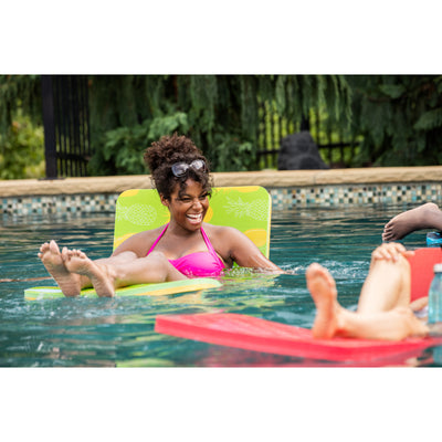 Floatation iQ Personal Floating Oasis Lake Water Pool Lounger Foam Mat(Open Box)