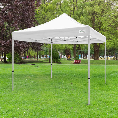 Caravan Canopy TitanShade 10 x 10 Steel Portable Instant Canopy, White (2 Pack)