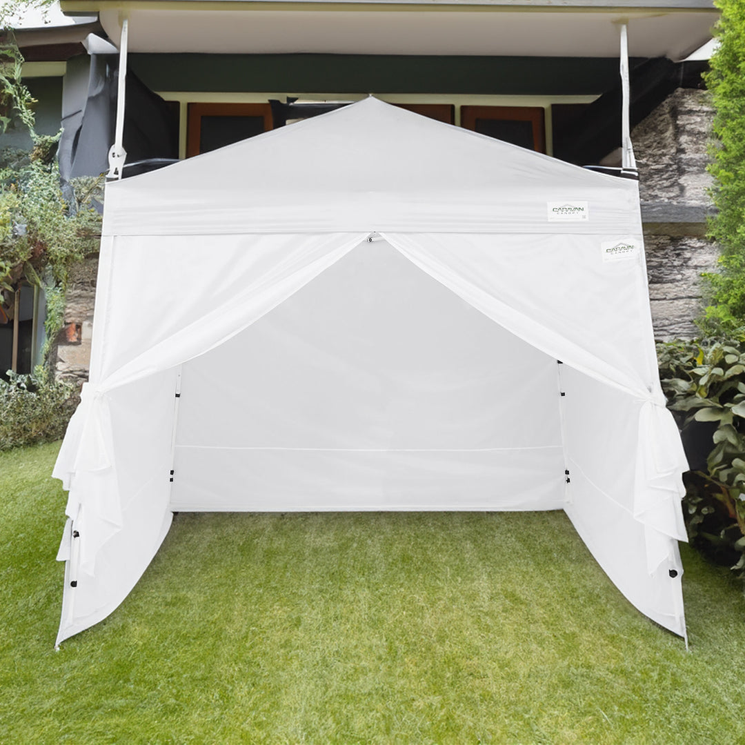 Caravan Canopy V-Series 10 x 10 Foot Tent Sidewalls, White (Sidewalls Only)