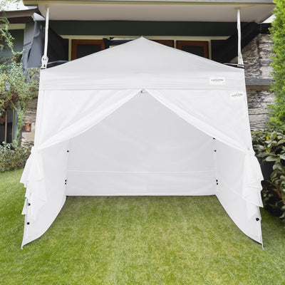 Caravan Canopy 10"x10"Tent Sidewalls for Canopy, White(Sidewalls Only)(Open Box)