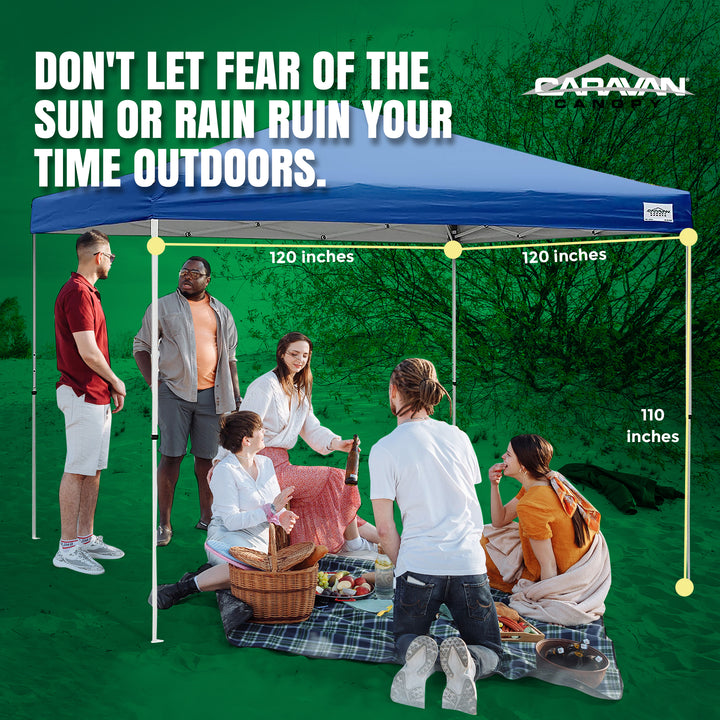 Caravan Canopy V Series 2 Pro 10x10 Entry Level Straight Leg Canopy (Open Box)