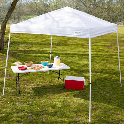Caravan Canopy V Series 2 10x10 Angled Leg Instant Canopy, White (Open Box)