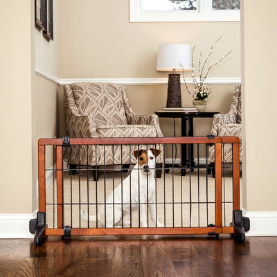 Carlson Pet Products 20" Tall Freestanding Home Indoor Pet Gate, Wood (Open Box)