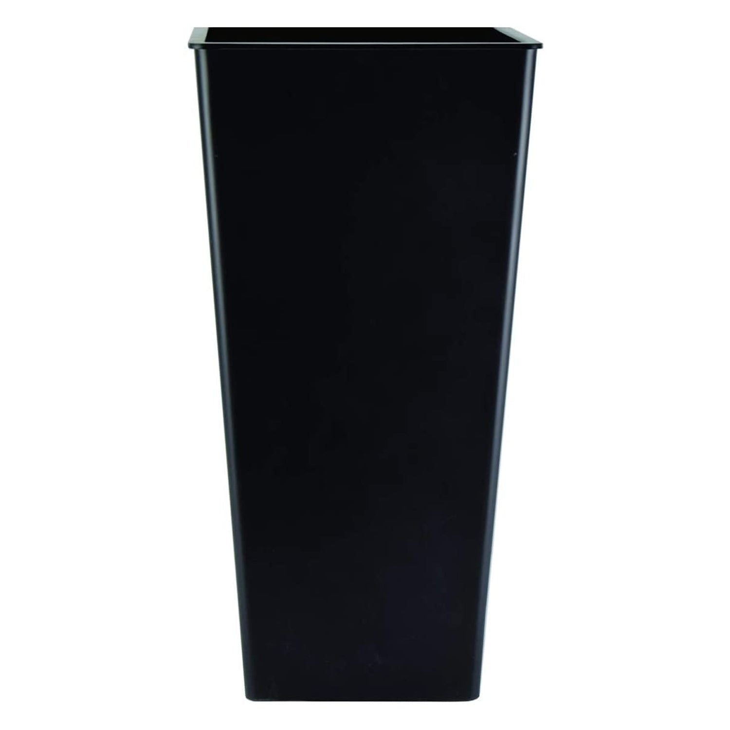 HC Companies 12 Inch Cascade Indoor or Outdoor Durable Square Planter, Black - VMInnovations