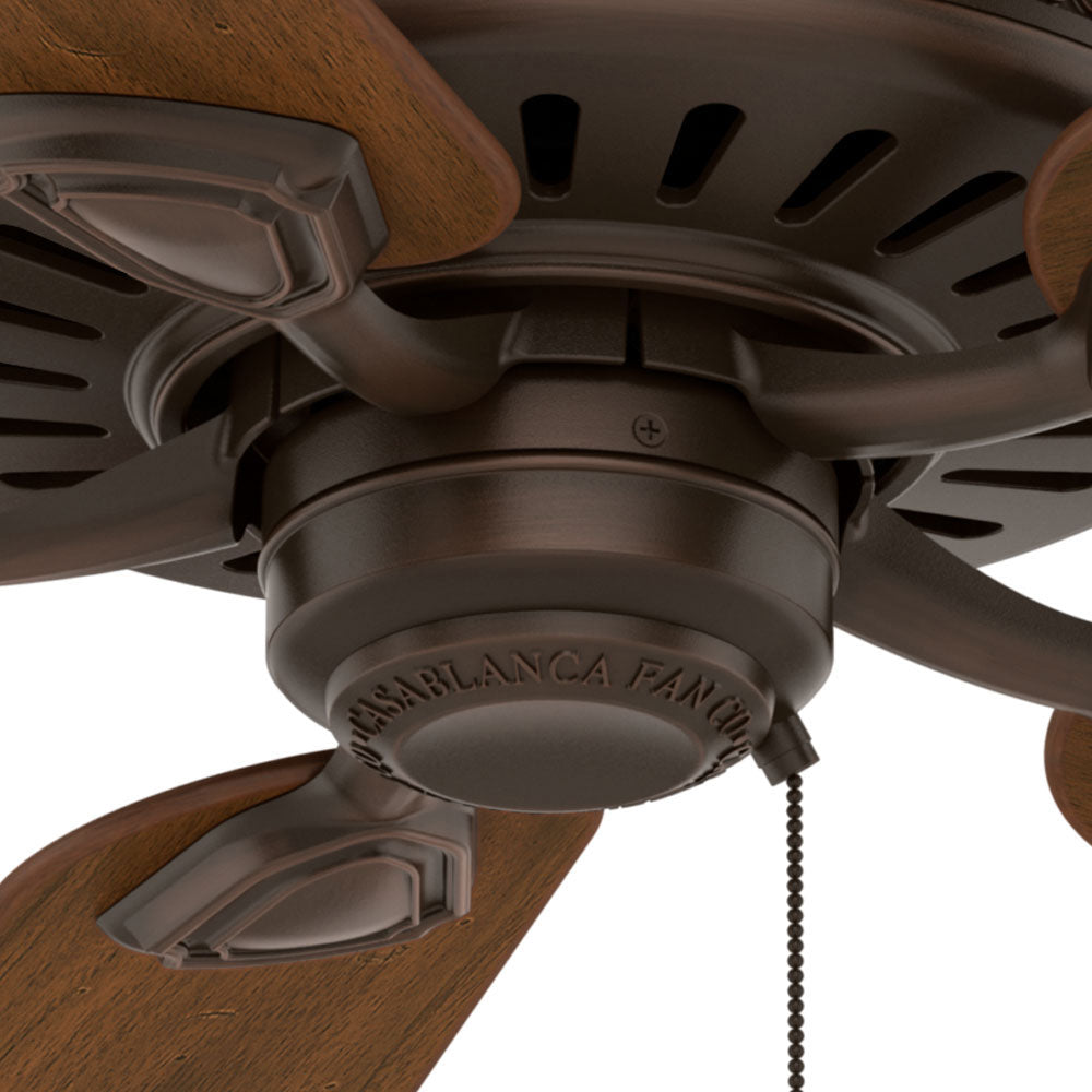 Casablanca Ainsworth 54 Inch Wooden Ceiling Fan with Pull Chain, Walnut (Used)