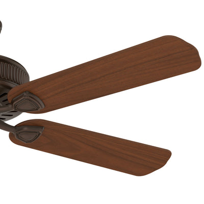 Casablanca Ainsworth 54 Inch Wooden Ceiling Fan with Pull Chain, Walnut (Used)