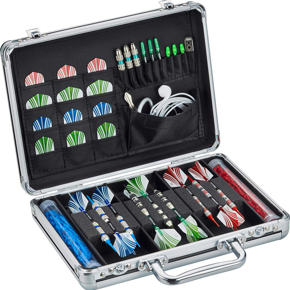Casemaster Legion Aluminum Ultra Premium 9 Dart Storage Case, Black (Open Box)