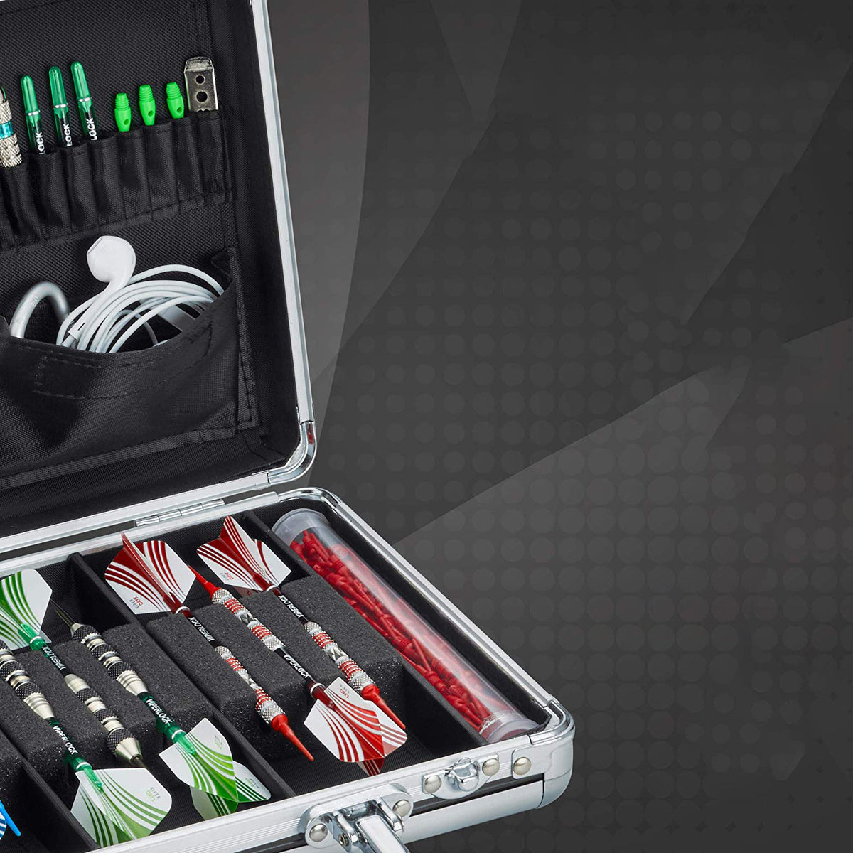 Casemaster Legion Aluminum Ultra Premium 9 Dart Storage Case, Black (Open Box)