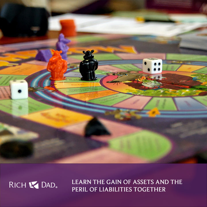 Rich Dad CASHFLOW How To Get Out Of The Rat Race Board Game, Adult & Kid Version