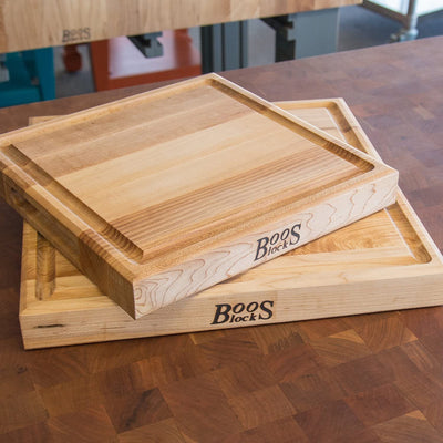 John Boos Block Square Cutting Board Bundle with Natural Moisture Cream (3 Pack)