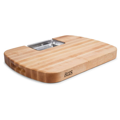 John Boos Maple Wood 24 Inch Ultimate Carving Board & Care Cream, 5 Oz (3 Pack)