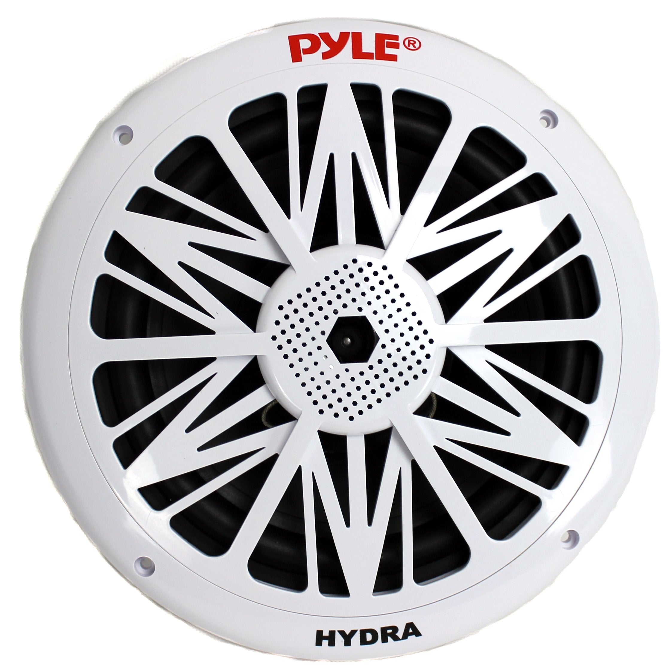 Pyle 8 Inch Poly Carbon 300 Watt 2-Way Waterproof Boat Speakers, 2 Pack, White - VMInnovations