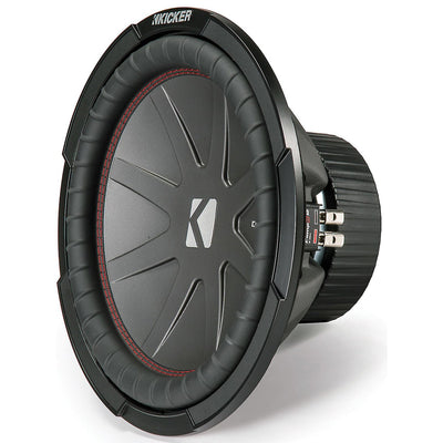 QPower Dual 12 Inch Subwoofer Box w/ Kicker 43CWR122 1000 Watt Speaker, (2 Pack)