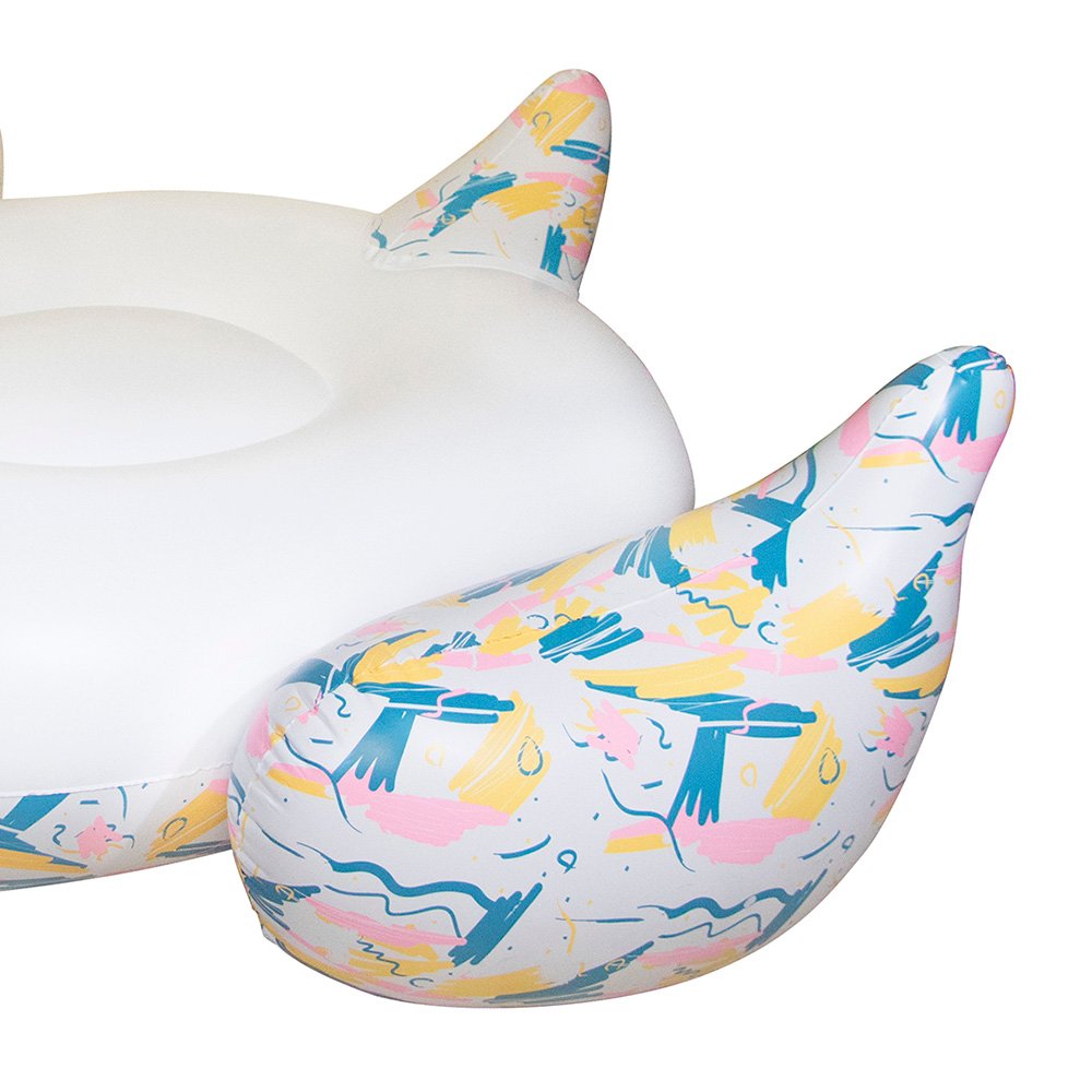 Giant Inflatable Swan Float Bundled w/ Giant Tropical Parrot Inflatable Float