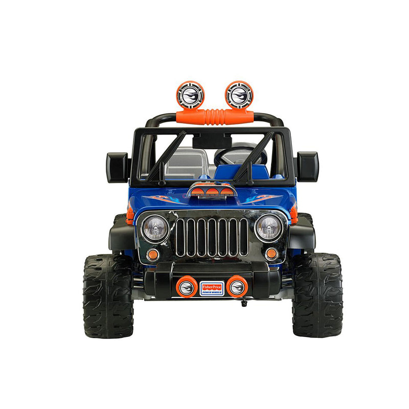 Power Wheels Hot Wheels Jeep Wrangler 12V Ride-On + Replacement Battery (2 Pack)