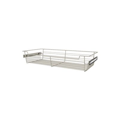 Rev-A-Shelf Sidelines CBSL-301405SN-3 30 Inch Satin Nickel Closet Storage Basket