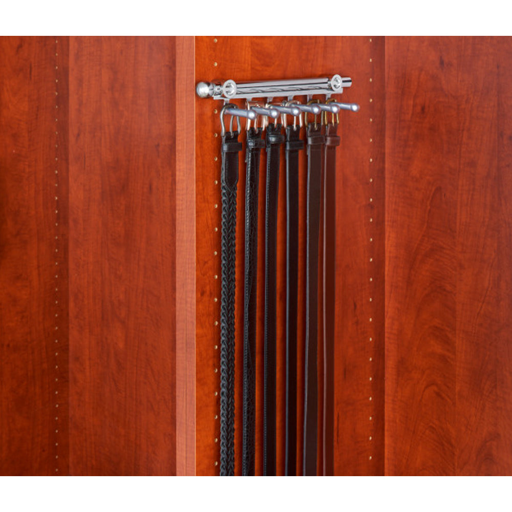 Rev-A-Shelf 12" Pullout Belt & Scarf Closet Organizer, Chrome, CBSR-12-CR - VMInnovations