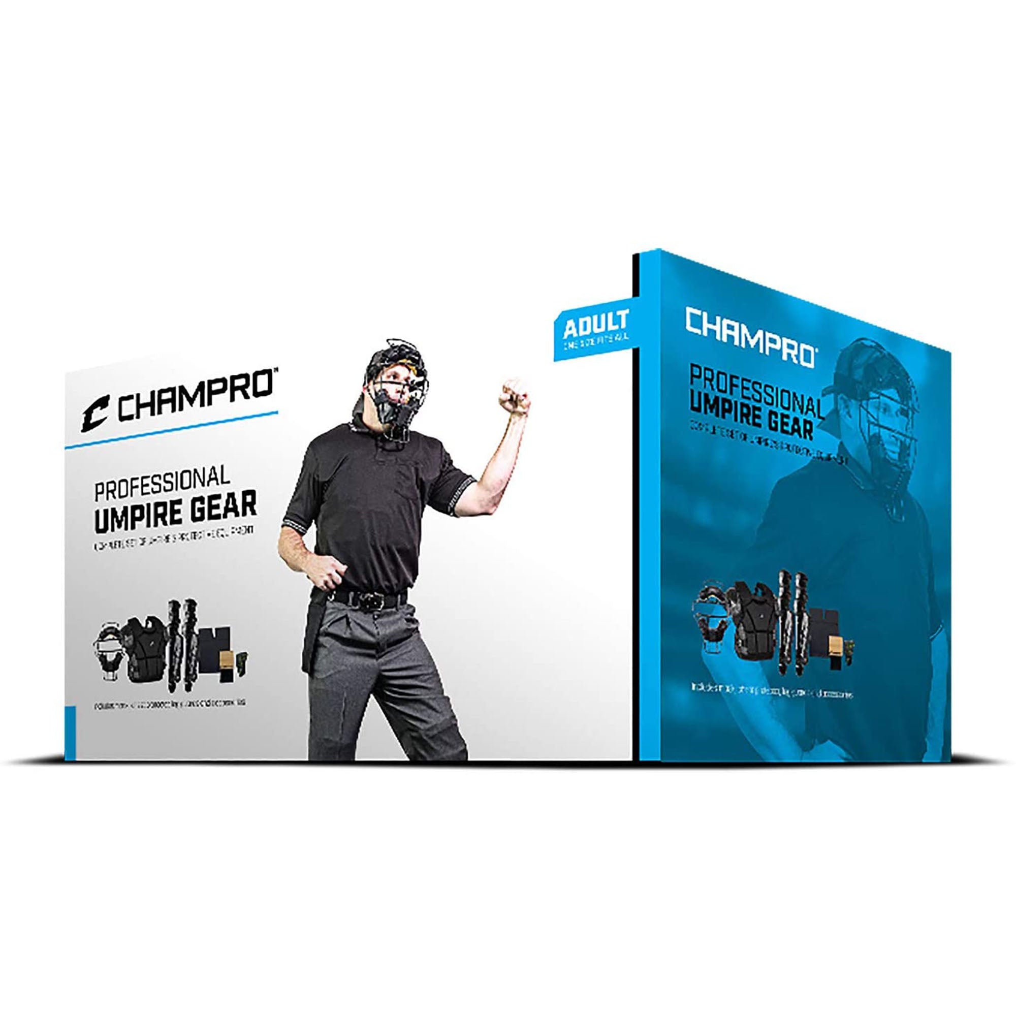 CHAMPRO Professional Grade Umpire Kit for Baseball or Softball, Black (Open Box)