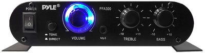 Pyle 90W 2 Channel Hi-Fi Home Audio Stereo Speakers Amplifier w/Aux (5 Pack)
