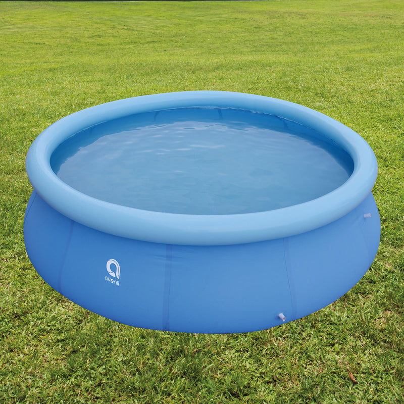 JLeisure 17807 10 Ft x 30" Prompt Set Inflatable Outdoor Backyard Swimming Pool