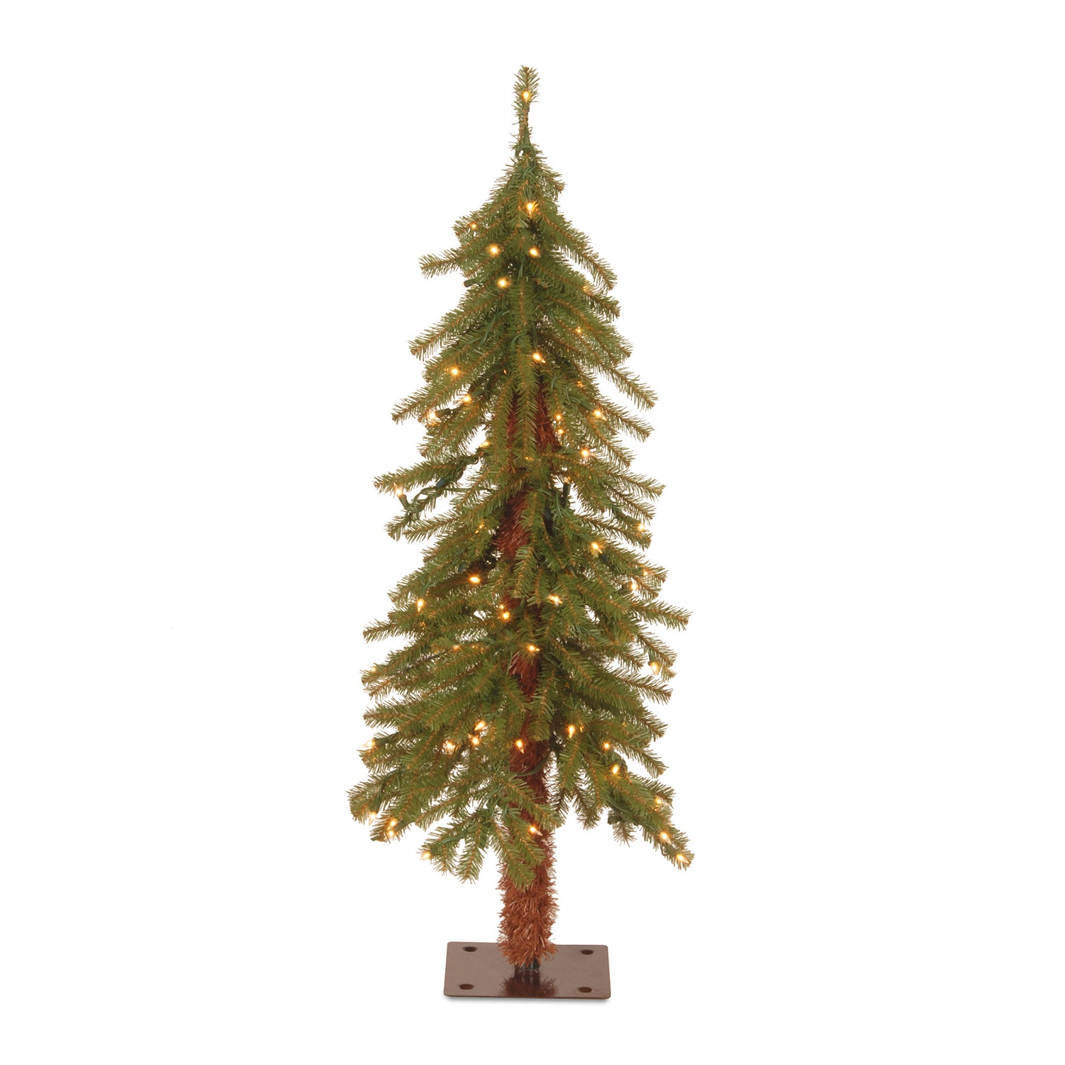 National Tree Hickory Cedar 3' Prelit Christmas Tree with 50 Lights (Open Box) - VMInnovations