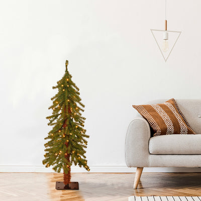 National Tree Hickory Cedar 3' Prelit Christmas Tree with 50 Lights (Open Box) - VMInnovations
