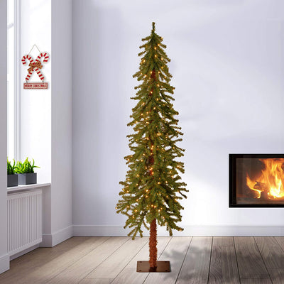 National Tree Company Cedar 6 Ft Prelit Christmas Tree w/ 200 Lights (Open Box)
