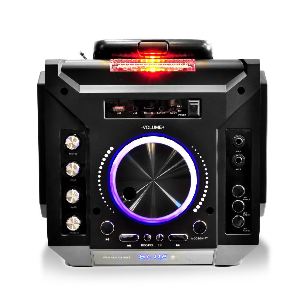 Pyle PA Loudspeaker Portable Bluetooth Karaoke Speaker System w/ Mic (2 Pack) - VMInnovations
