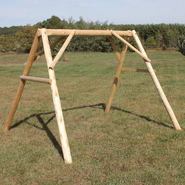 Lakeland Mills 5 Foot Cedar Log A Frame Swing Mount Only, Natural (For Parts)