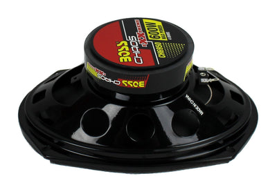 BOSS Audio CHAOS 6x9" 5-Way 600W Car Coaxial Audio Stereo Speakers (4 Pair)