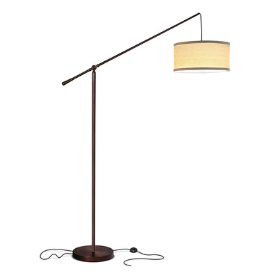 Brightech Hudson 2 Hanging Arc Floor Lamp with LED Bulb, Bronze (Open Box)