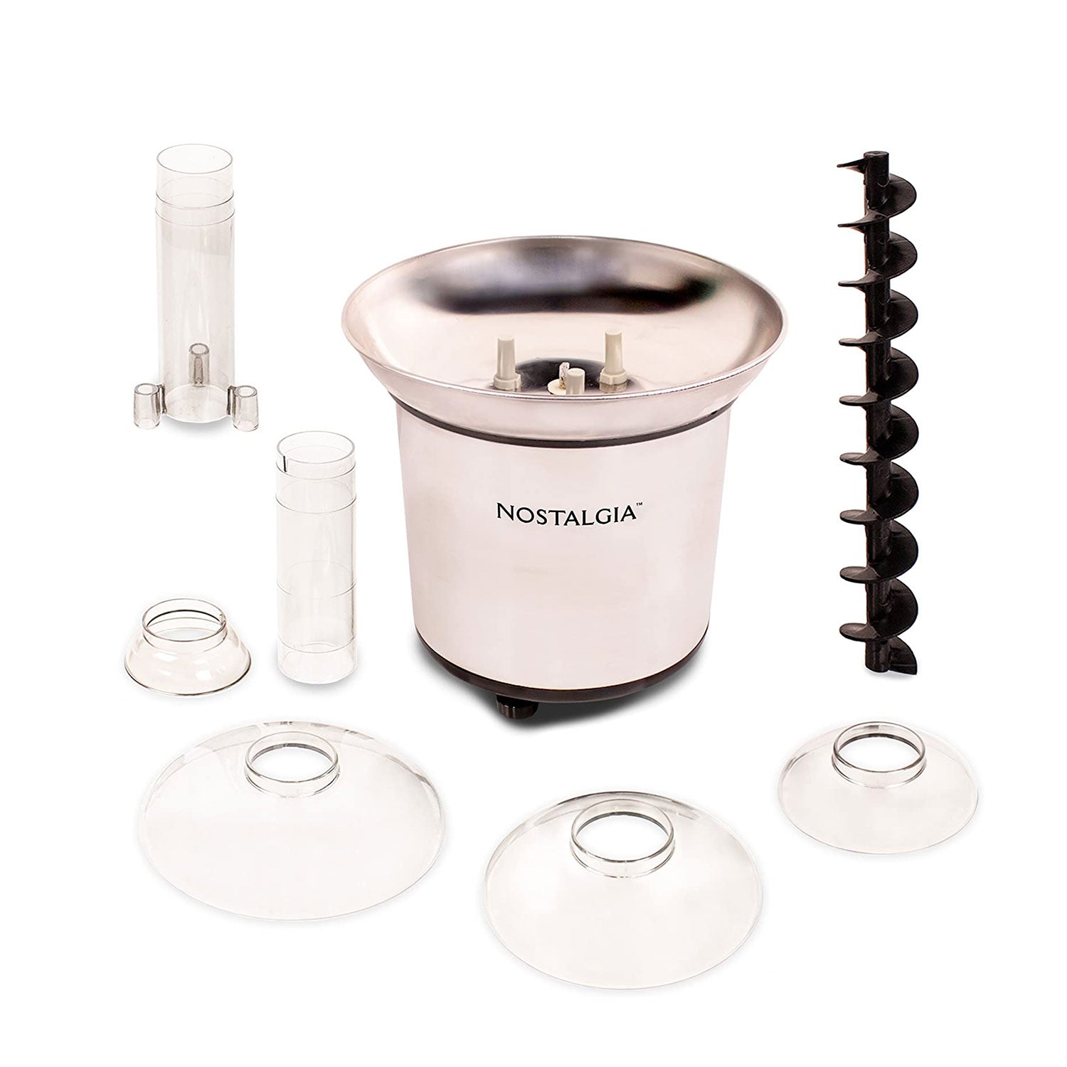 Nostalgia 32 Oz 4 Tier Stainless Steel Chocolate Fondue Fountain (Open Box) - VMInnovations