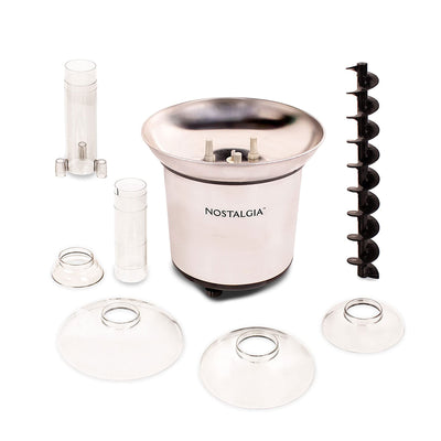 Nostalgia 32 Oz 4 Tier Stainless Steel Chocolate Fondue Fountain (Open Box) - VMInnovations