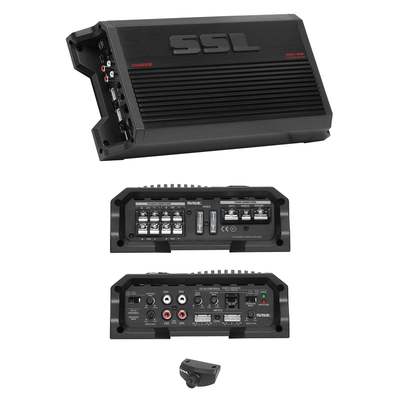 Soundstorm Laboratories 1600 Watt 4 Channel Full Range Car Audio Amp (2 Pack)