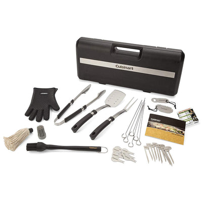 Cuisinart 36 Piece Stainless Steel BBQ Grill Tool Set w/ Case (Open Box)