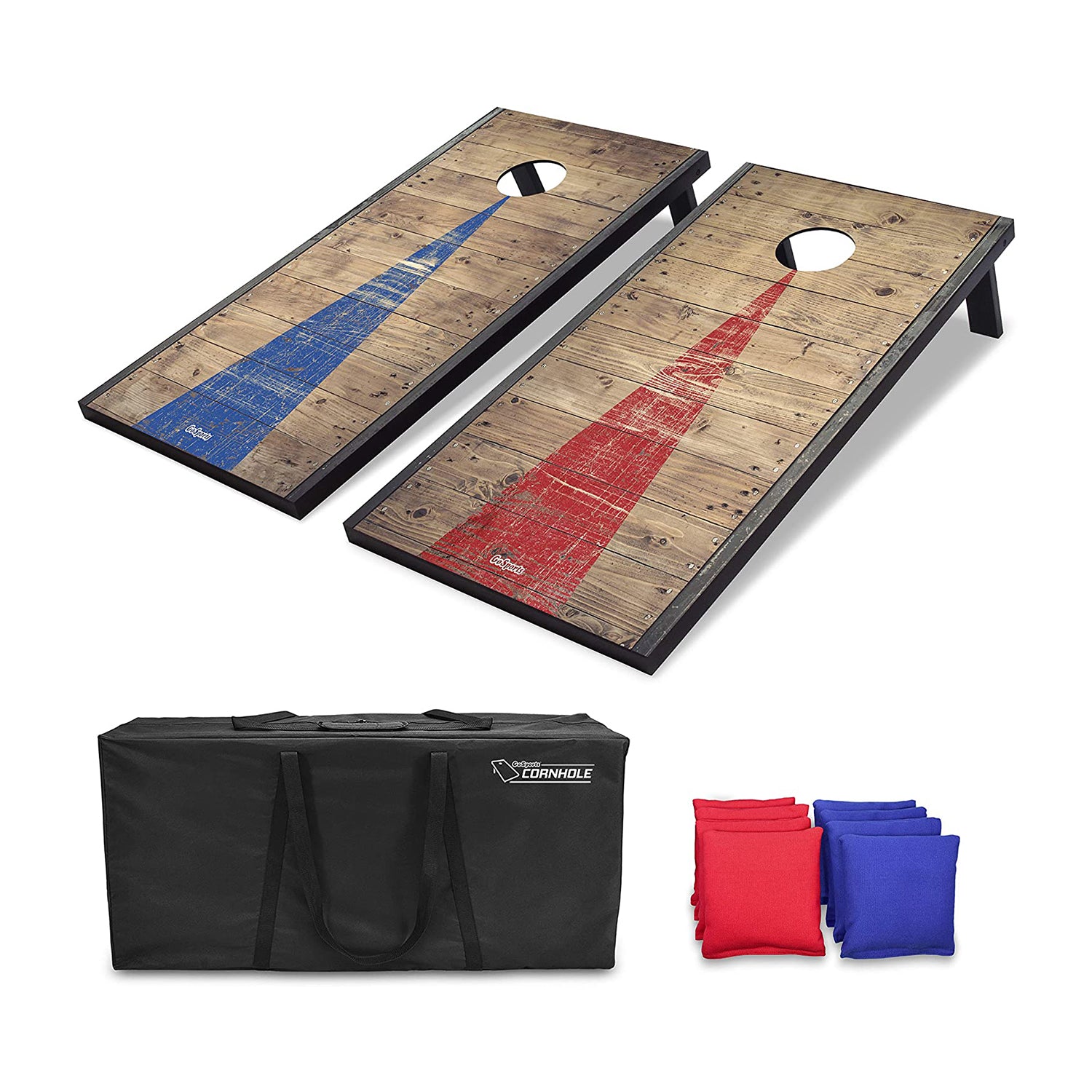 GoSports Classic Cornhole Bean Bag Backyard Lawn Game, Rustic (Open Box) - VMInnovations