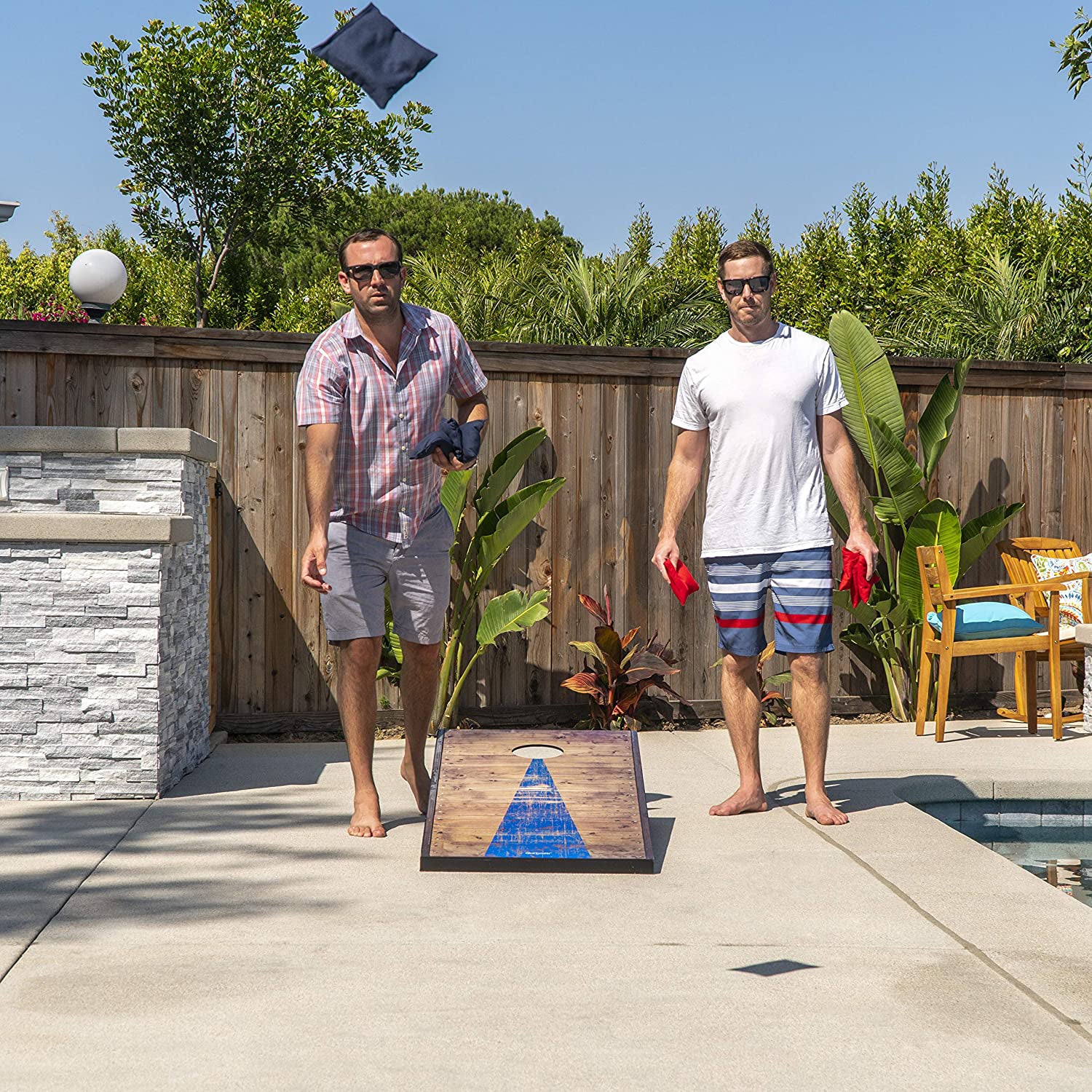 GoSports Classic Cornhole Bean Bag Backyard Lawn Game, Rustic (Open Box) - VMInnovations